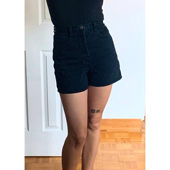 Vintage High Waist Denim Shorts - Picture 3 of 6